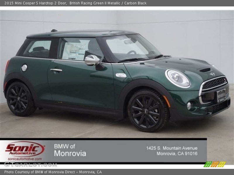 British Racing Green II Metallic / Carbon Black 2015 Mini Cooper S Hardtop 2 Door
