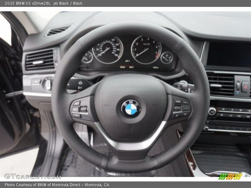 Jet Black / Black 2015 BMW X3 xDrive28i