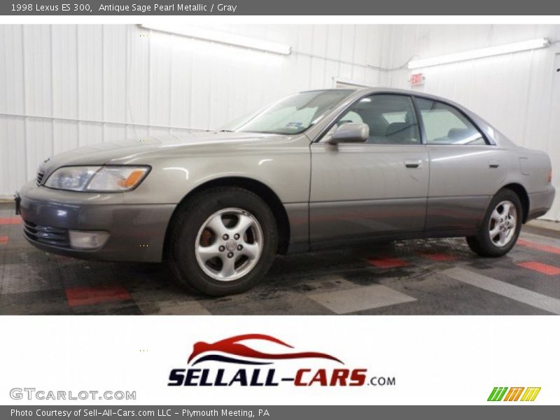 Antique Sage Pearl Metallic / Gray 1998 Lexus ES 300