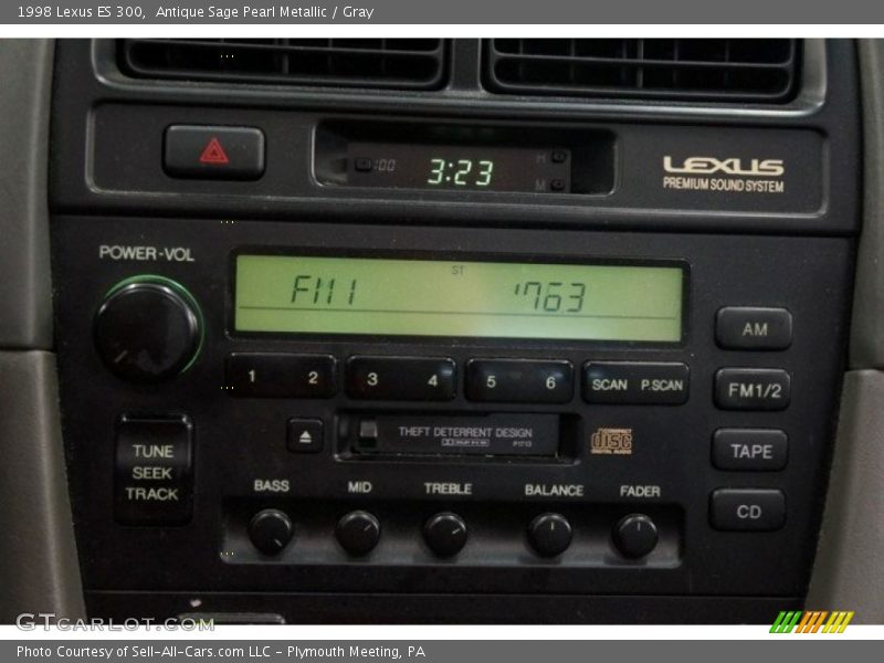 Antique Sage Pearl Metallic / Gray 1998 Lexus ES 300