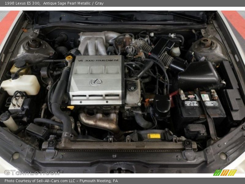 Antique Sage Pearl Metallic / Gray 1998 Lexus ES 300