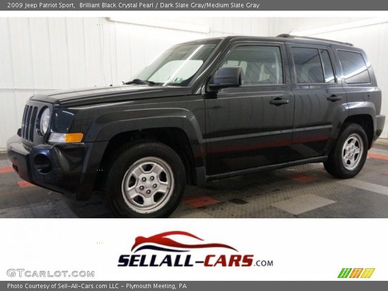 Brilliant Black Crystal Pearl / Dark Slate Gray/Medium Slate Gray 2009 Jeep Patriot Sport