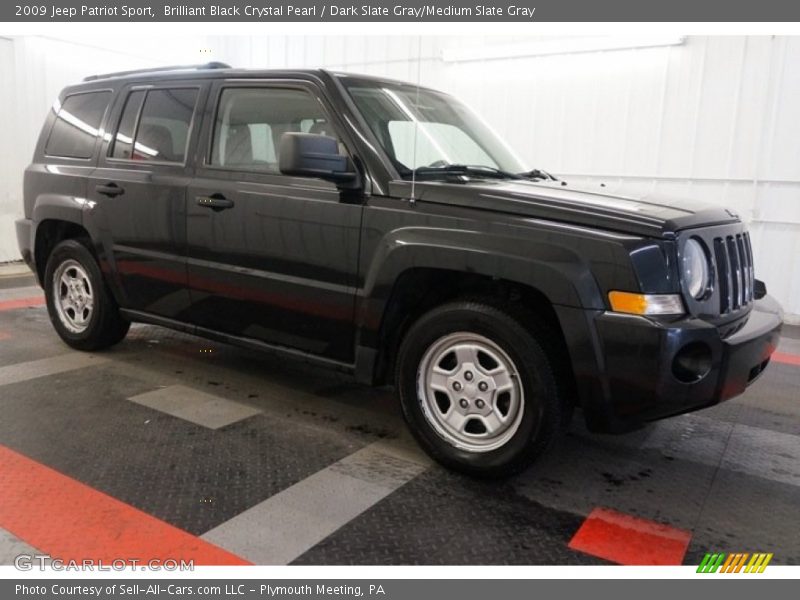 Brilliant Black Crystal Pearl / Dark Slate Gray/Medium Slate Gray 2009 Jeep Patriot Sport