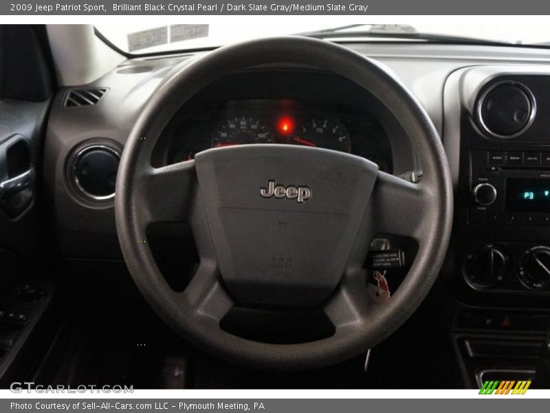 Brilliant Black Crystal Pearl / Dark Slate Gray/Medium Slate Gray 2009 Jeep Patriot Sport