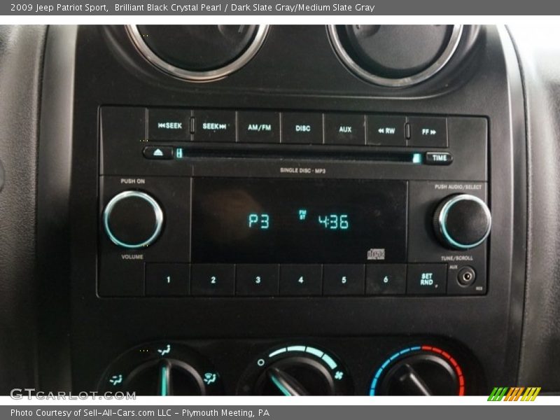 Brilliant Black Crystal Pearl / Dark Slate Gray/Medium Slate Gray 2009 Jeep Patriot Sport
