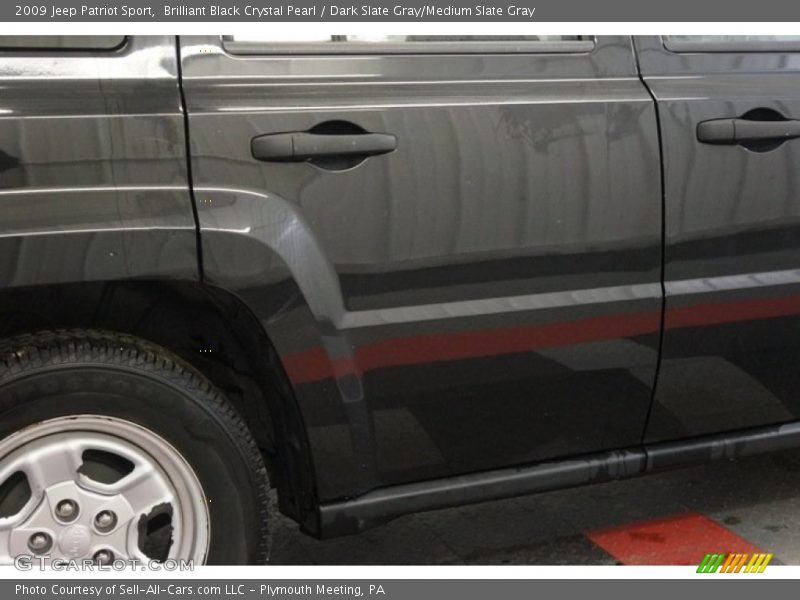 Brilliant Black Crystal Pearl / Dark Slate Gray/Medium Slate Gray 2009 Jeep Patriot Sport