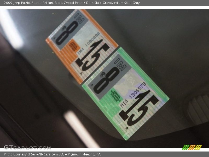 Brilliant Black Crystal Pearl / Dark Slate Gray/Medium Slate Gray 2009 Jeep Patriot Sport