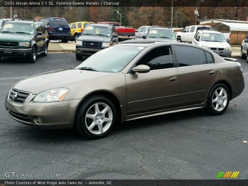 Polished Pewter Metallic / Charcoal 2003 Nissan Altima 3.5 SE