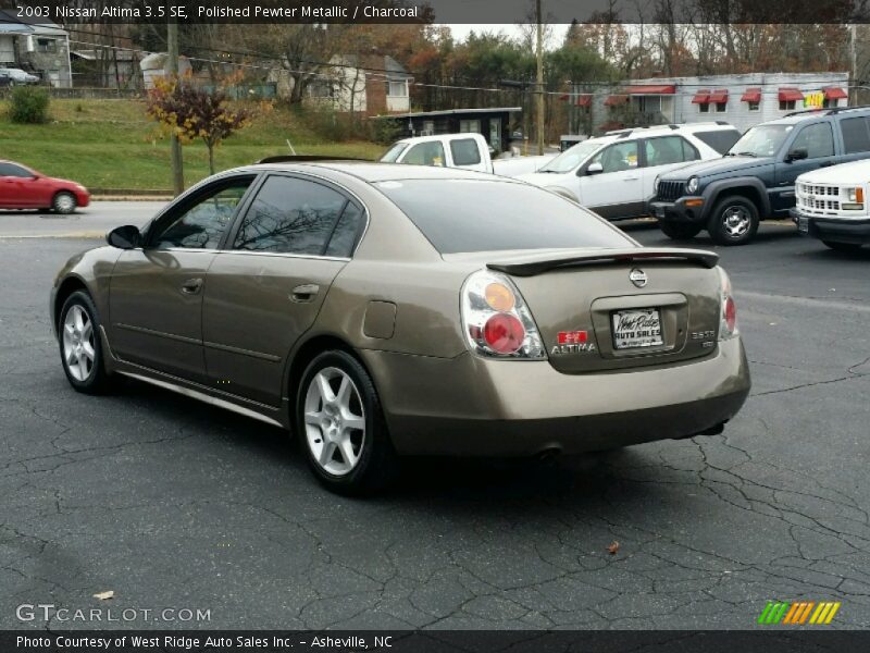 Polished Pewter Metallic / Charcoal 2003 Nissan Altima 3.5 SE