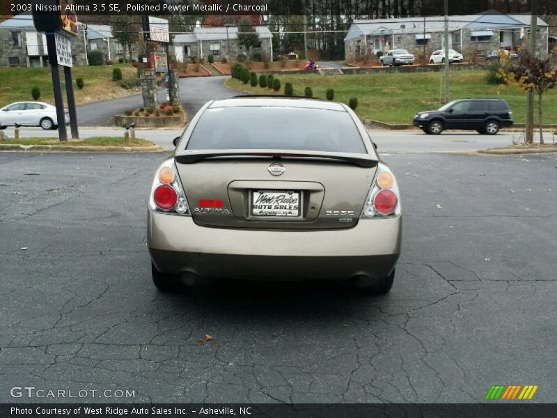 Polished Pewter Metallic / Charcoal 2003 Nissan Altima 3.5 SE