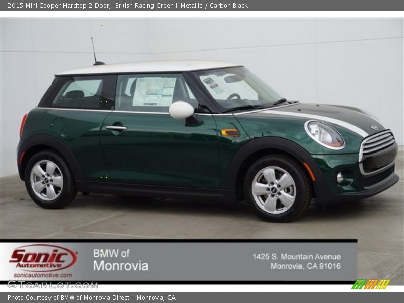 British Racing Green II Metallic / Carbon Black 2015 Mini Cooper Hardtop 2 Door