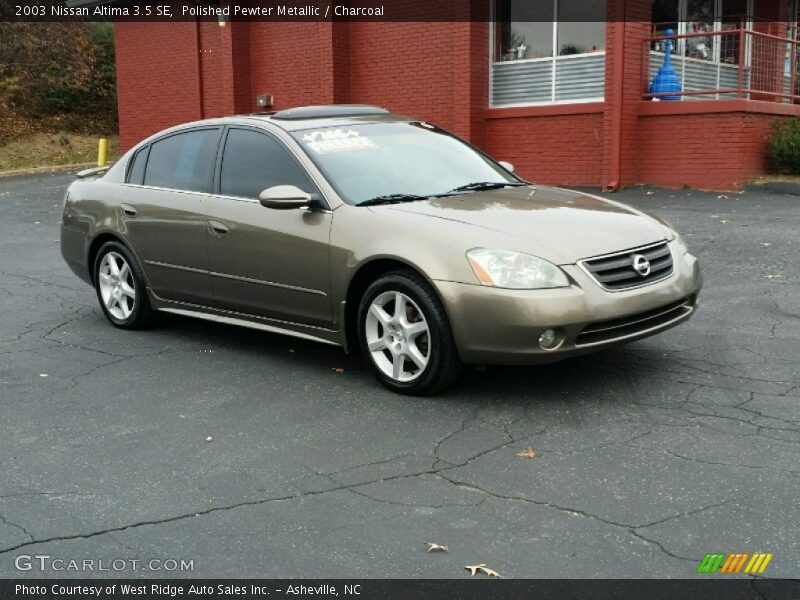 Polished Pewter Metallic / Charcoal 2003 Nissan Altima 3.5 SE