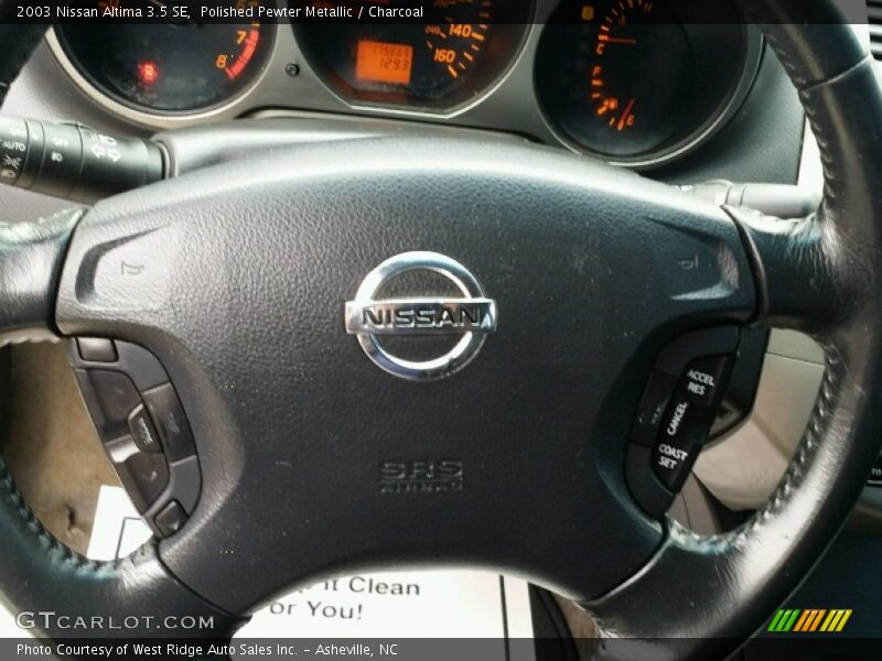 Polished Pewter Metallic / Charcoal 2003 Nissan Altima 3.5 SE