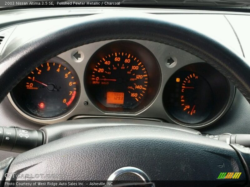 Polished Pewter Metallic / Charcoal 2003 Nissan Altima 3.5 SE