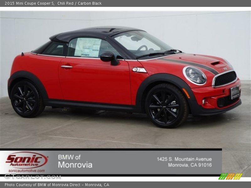 Chili Red / Carbon Black 2015 Mini Coupe Cooper S