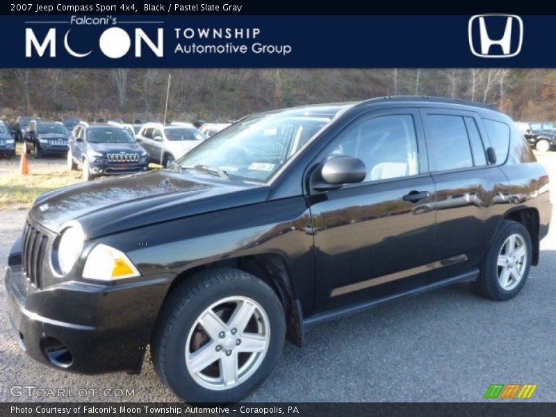 Black / Pastel Slate Gray 2007 Jeep Compass Sport 4x4