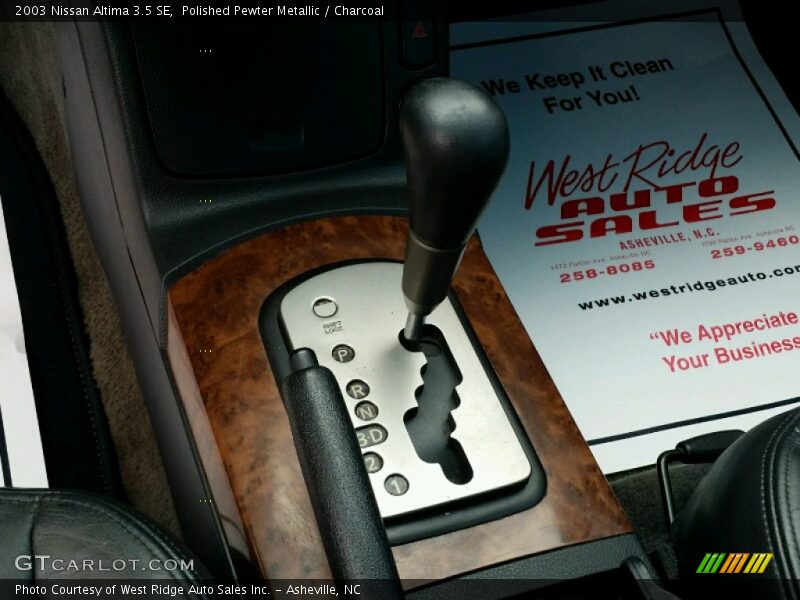 Polished Pewter Metallic / Charcoal 2003 Nissan Altima 3.5 SE