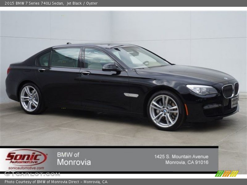 Jet Black / Oyster 2015 BMW 7 Series 740Li Sedan