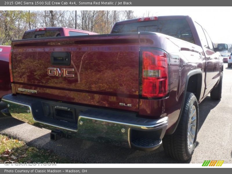 Sonoma Red Metallic / Jet Black 2015 GMC Sierra 1500 SLE Crew Cab 4x4