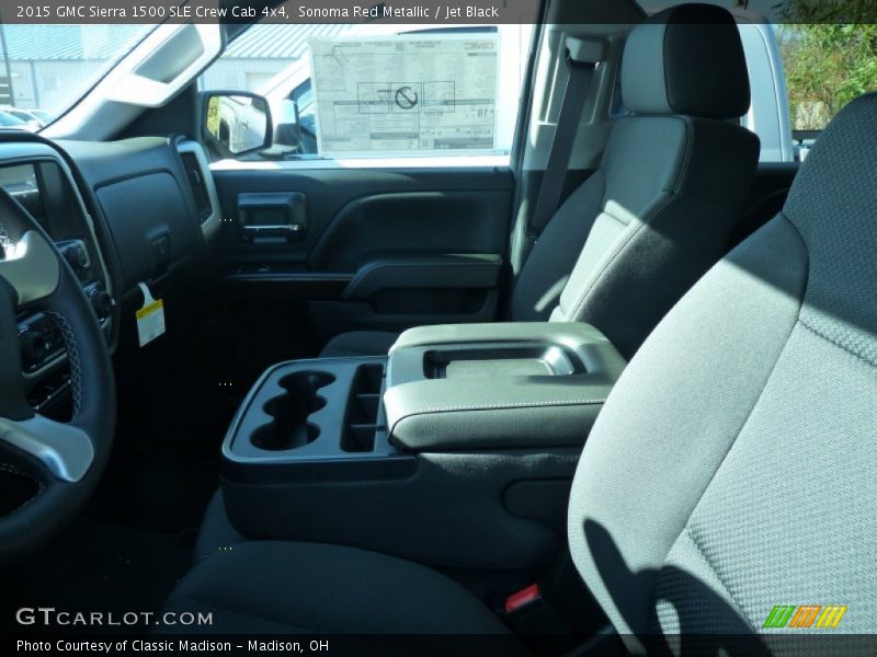 Sonoma Red Metallic / Jet Black 2015 GMC Sierra 1500 SLE Crew Cab 4x4
