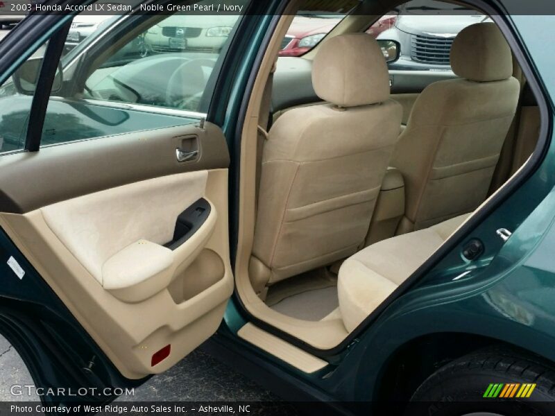 Rear Seat of 2003 Accord LX Sedan