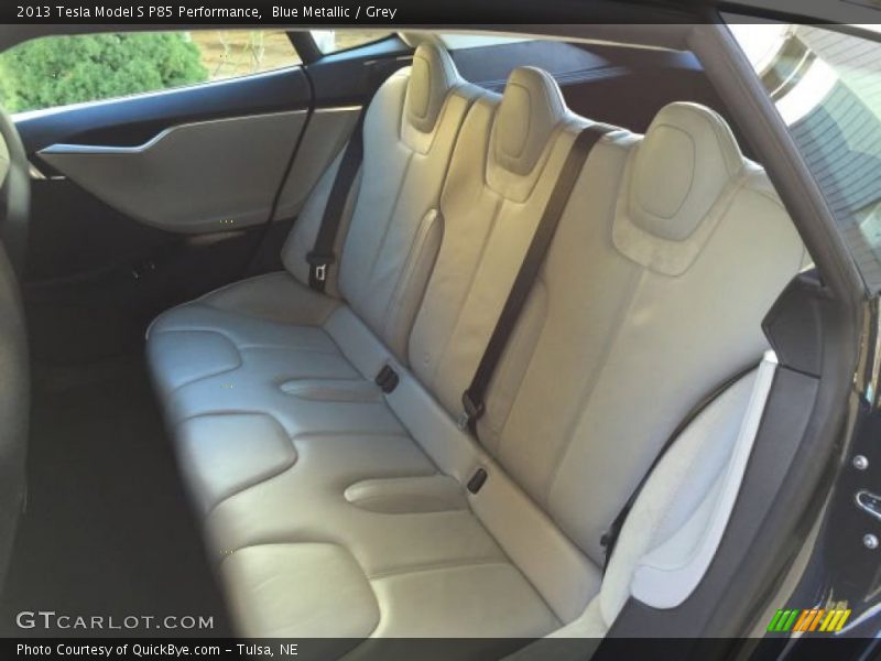 Rear Seat of 2013 Model S P85 Performance