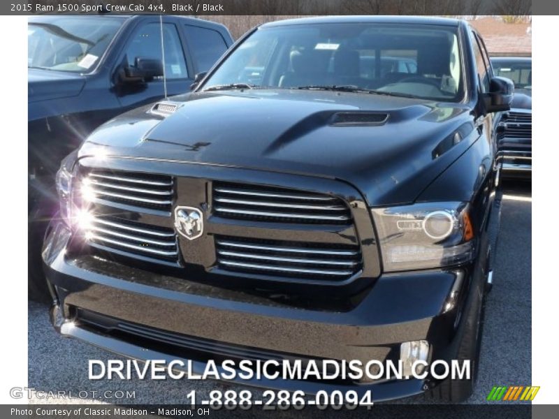 Black / Black 2015 Ram 1500 Sport Crew Cab 4x4