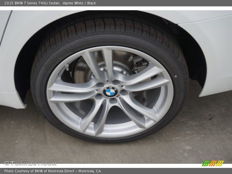 Alpine White / Black 2015 BMW 7 Series 740Li Sedan