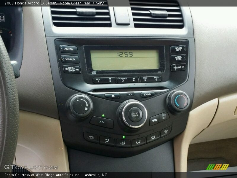 Controls of 2003 Accord LX Sedan