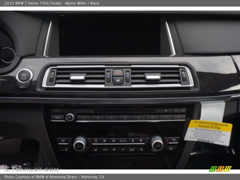 Alpine White / Black 2015 BMW 7 Series 740Li Sedan
