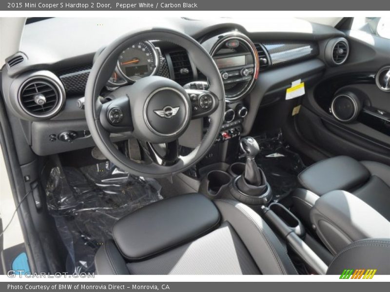 Pepper White / Carbon Black 2015 Mini Cooper S Hardtop 2 Door