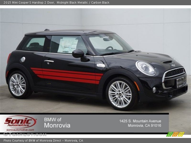 Midnight Black Metallic / Carbon Black 2015 Mini Cooper S Hardtop 2 Door