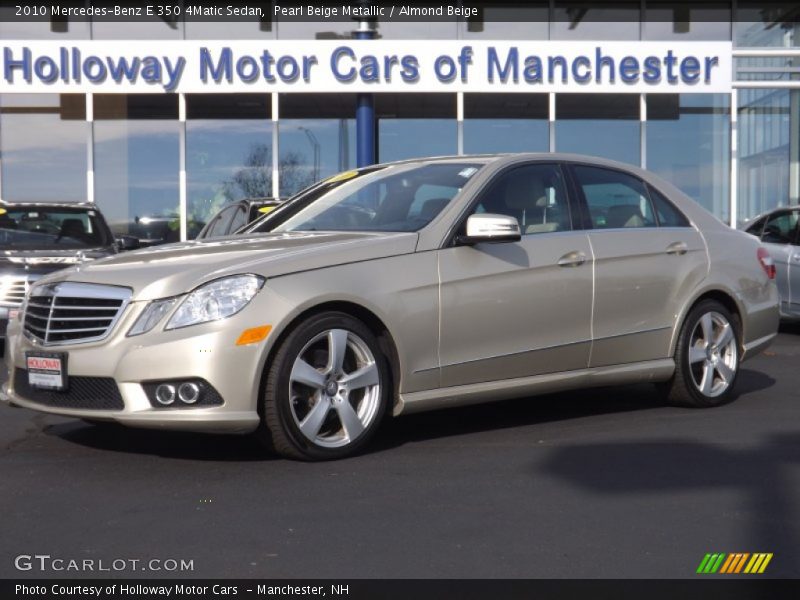 Pearl Beige Metallic / Almond Beige 2010 Mercedes-Benz E 350 4Matic Sedan