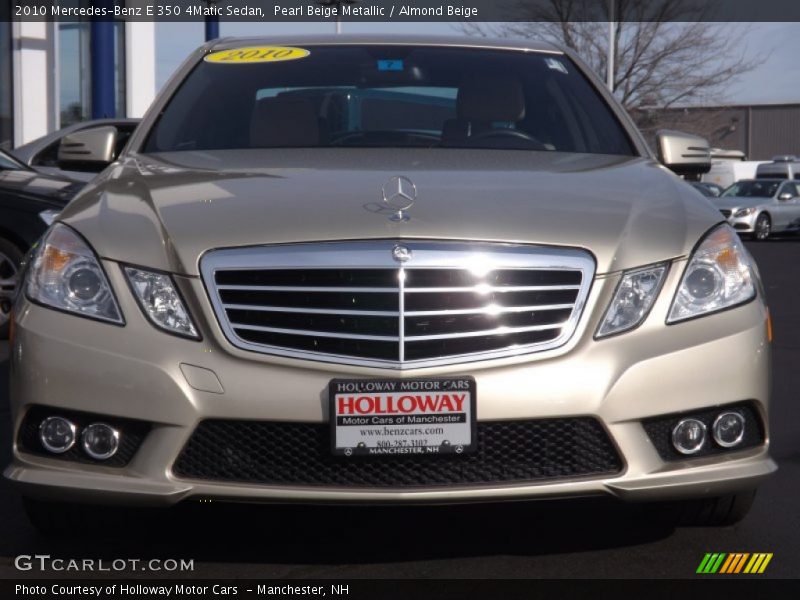 Pearl Beige Metallic / Almond Beige 2010 Mercedes-Benz E 350 4Matic Sedan