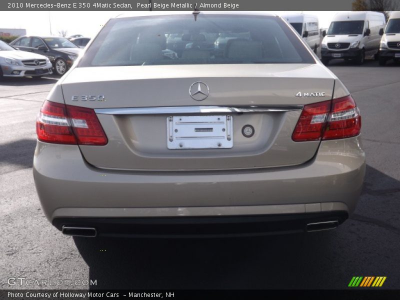 Pearl Beige Metallic / Almond Beige 2010 Mercedes-Benz E 350 4Matic Sedan