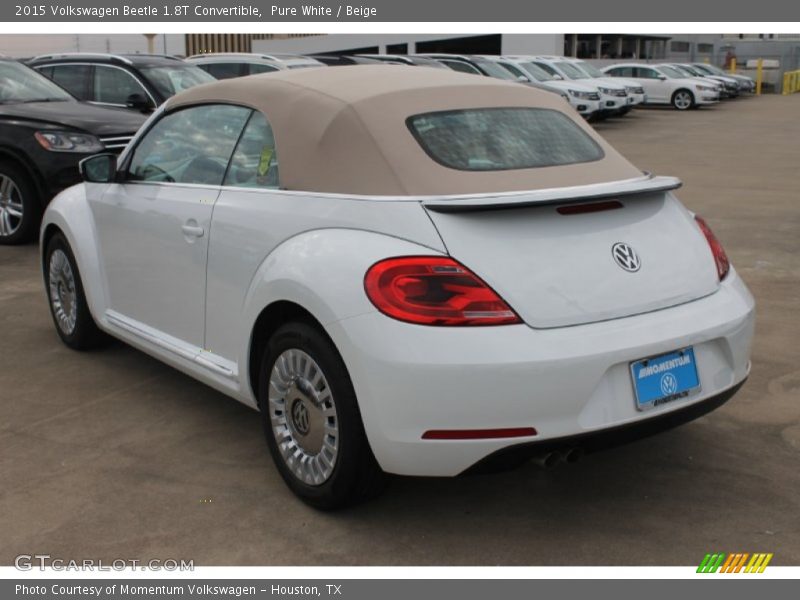 Pure White / Beige 2015 Volkswagen Beetle 1.8T Convertible