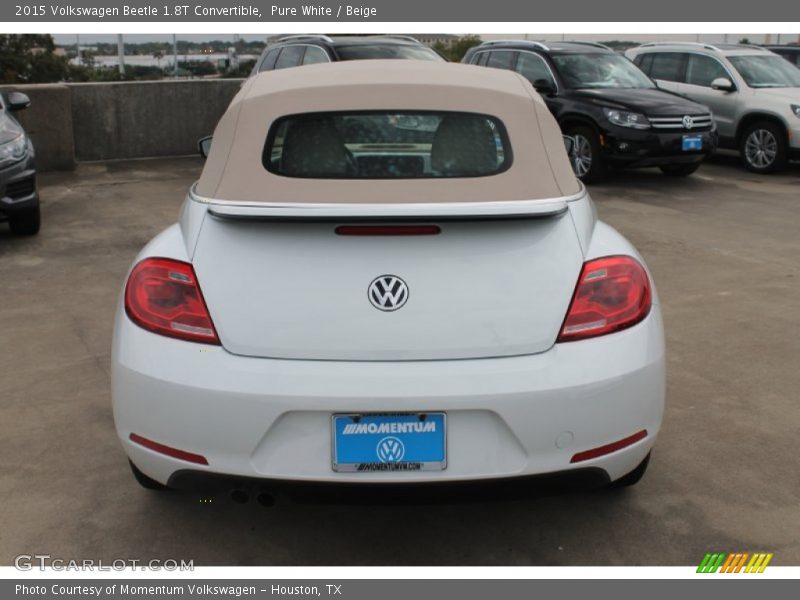 Pure White / Beige 2015 Volkswagen Beetle 1.8T Convertible