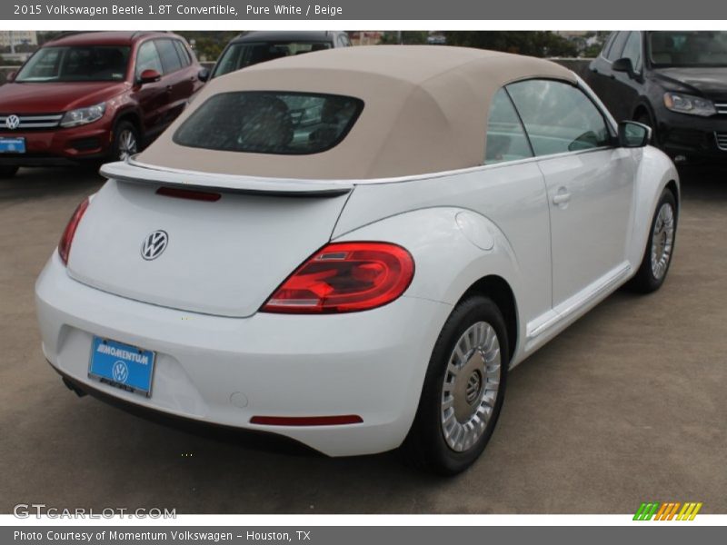 Pure White / Beige 2015 Volkswagen Beetle 1.8T Convertible