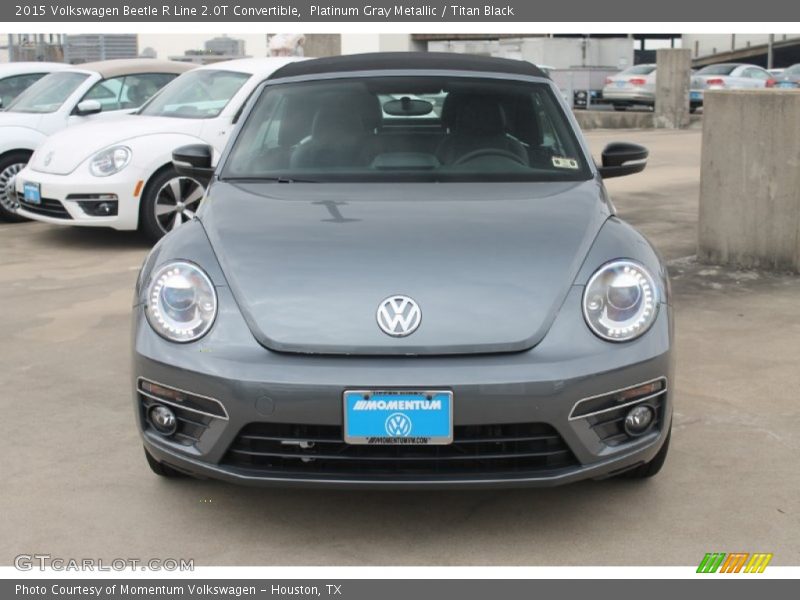 Platinum Gray Metallic / Titan Black 2015 Volkswagen Beetle R Line 2.0T Convertible