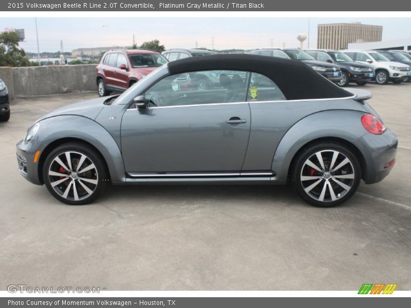  2015 Beetle R Line 2.0T Convertible Platinum Gray Metallic