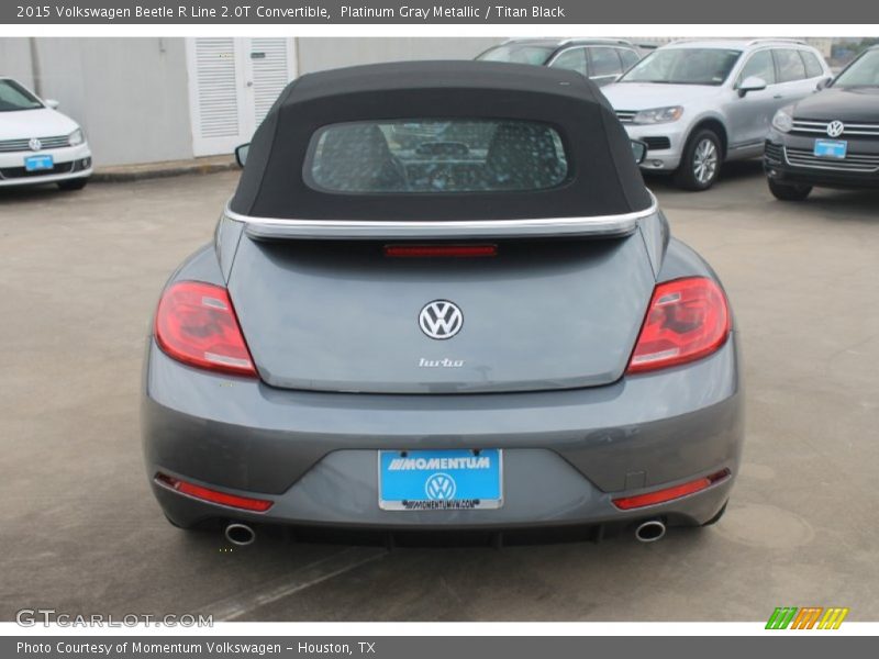 Platinum Gray Metallic / Titan Black 2015 Volkswagen Beetle R Line 2.0T Convertible