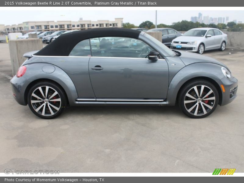 Platinum Gray Metallic / Titan Black 2015 Volkswagen Beetle R Line 2.0T Convertible