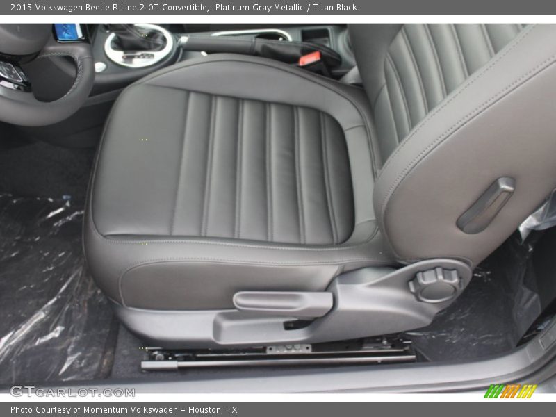 Platinum Gray Metallic / Titan Black 2015 Volkswagen Beetle R Line 2.0T Convertible