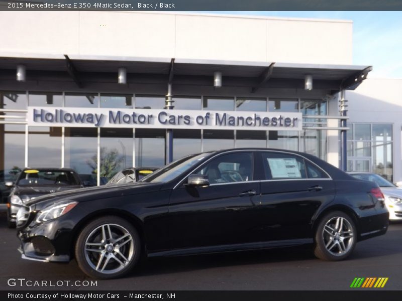 Black / Black 2015 Mercedes-Benz E 350 4Matic Sedan