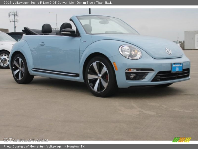 Denim Blue / Titan Black 2015 Volkswagen Beetle R Line 2.0T Convertible