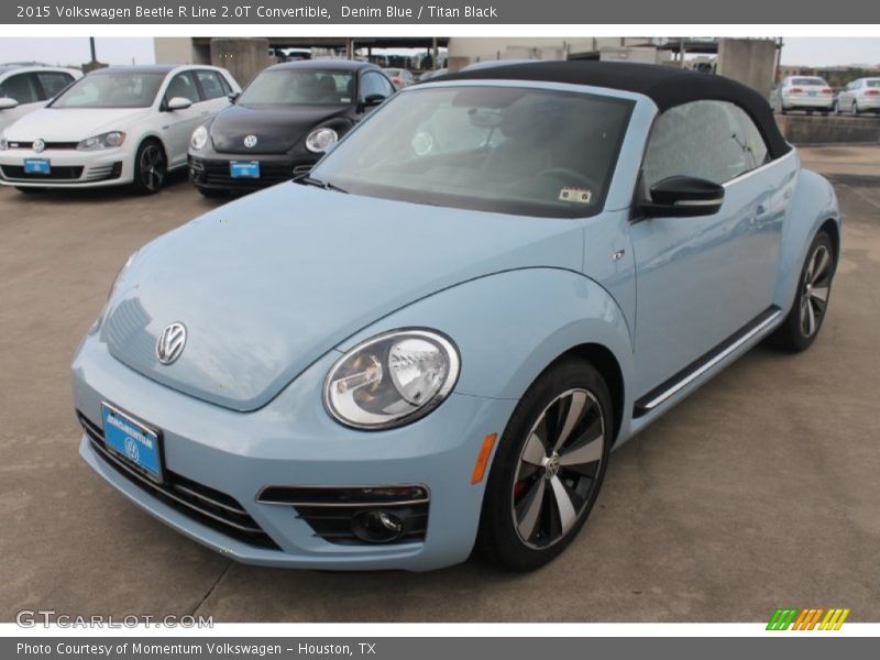 Denim Blue / Titan Black 2015 Volkswagen Beetle R Line 2.0T Convertible