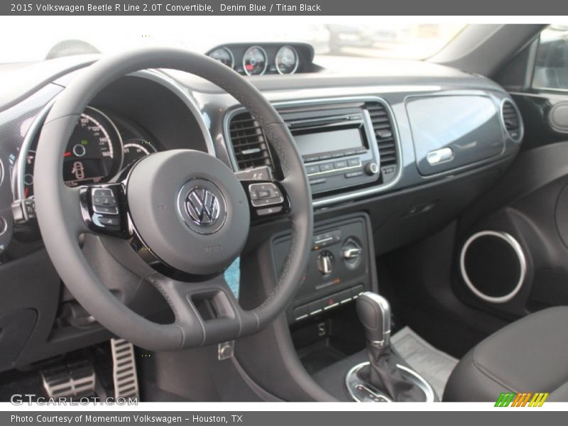 Denim Blue / Titan Black 2015 Volkswagen Beetle R Line 2.0T Convertible