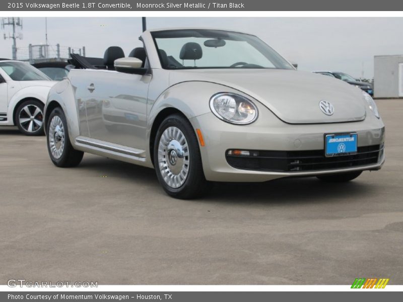 Moonrock Silver Metallic / Titan Black 2015 Volkswagen Beetle 1.8T Convertible