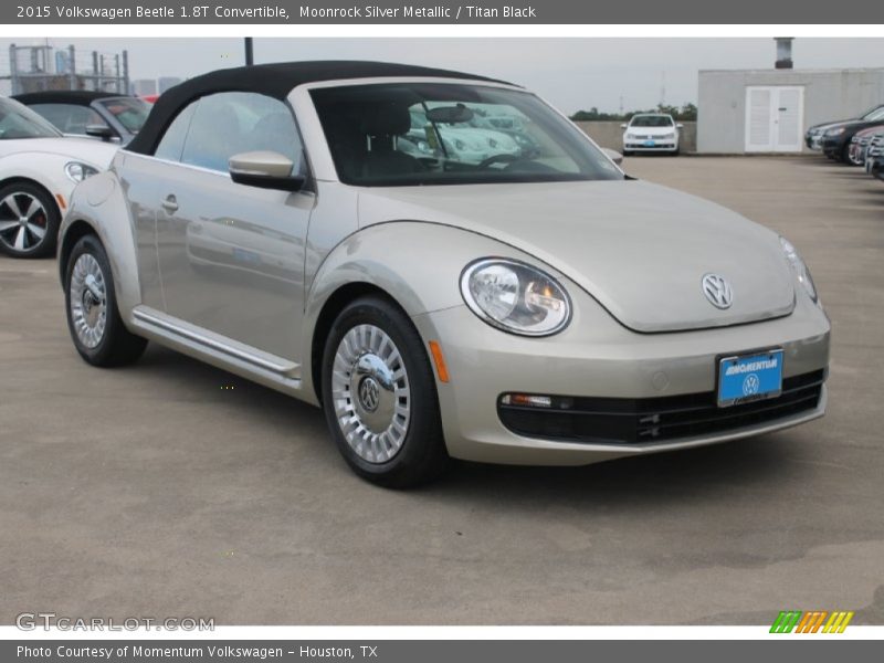 Moonrock Silver Metallic / Titan Black 2015 Volkswagen Beetle 1.8T Convertible