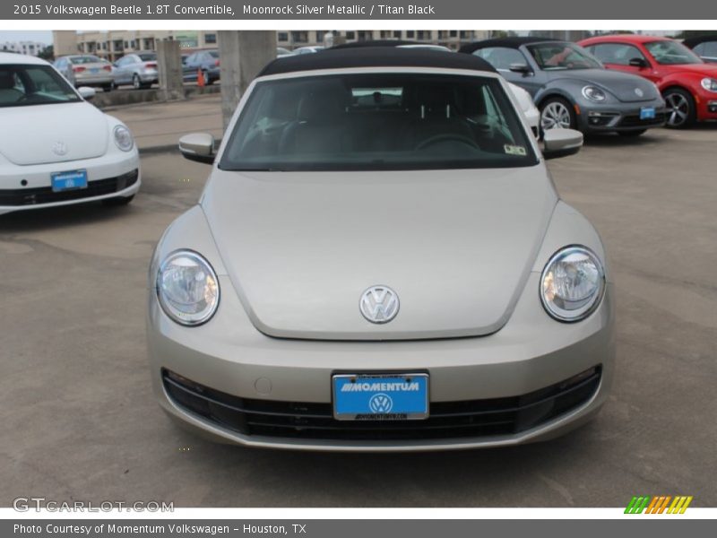 Moonrock Silver Metallic / Titan Black 2015 Volkswagen Beetle 1.8T Convertible